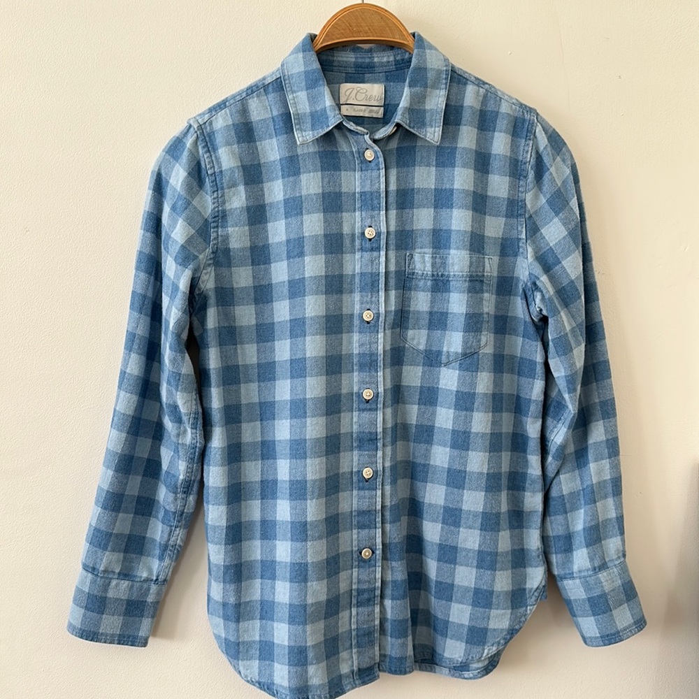 J. Crew flannel shirt.